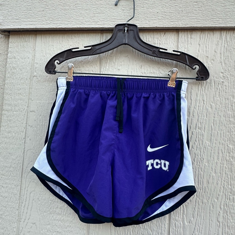 Nike Dri-Fit TCU Purple Running Shorts